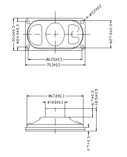 Inner Magnetic Speaker 3070 Speaker Electronic Speaker